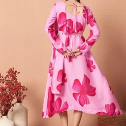 Jash Creation Print Applique Fit & Flare Maxi Dress image 4