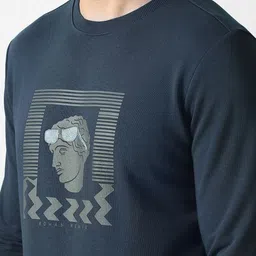 VAN HEUSEN DENIM LABS Men Graphic Printed Round Neck Long Sleeves Sweatshirt image 3