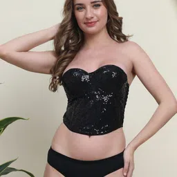 quttos PrettyCat Embellished Strapless Baby Doll-picture-12