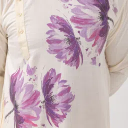 DEVOILER Men Ethnic Motifs Printed Pure Cotton Kurta image 2