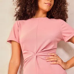 Outzidr Cotton Sheath Midi Dress image 2