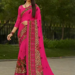 KALINI Women Multi Art Silk Floral Printed Sarees-image-85