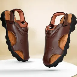 Bizazo Men Synthetic Leather Sandals-picture-35