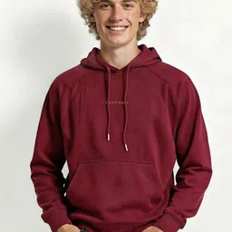 Mast & Harbour Hooded Relaxed Fit Fleece Sweatshirt-picture-12