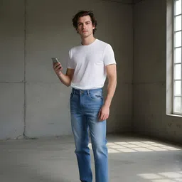 glitchez Men Relaxed Fit Heavy Fade Stretchable Jeans image 5