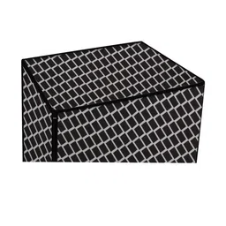 The Furnishing Tree Washing Machine Cover Check Grey Compatible for Bosch 8 Kg Fully-Automatic Fron image 2