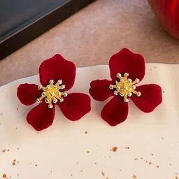 DIVASTRI Floral Studs Earrings-picture-39