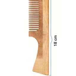 Rusabl Neem Wood Regular Comb image 4