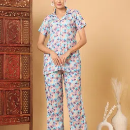 Tissu Women Printed Night suit-image-44