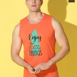 WOOSTRO Pack Of 2 Printed Combed Cotton GymInnerwearVests VWS26(ENJOY ORANGE)(98 OLIVE)-picture-14