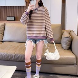 JC Mode Women Striped Sweatshirt-picture-1