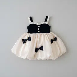 YK Girls Self Design shoulder straps Fit & Flare Dress-picture-10