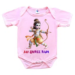 Cute Pals Infants Jai Shree Ram Navami Printed Cotton Bodysuit-image-17