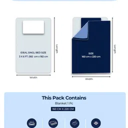 Monte Carlo Maroon & White Geometric AC Room 290 GSM Single Bed Blanket image 2