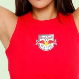 sollobell Geometric Striped Cotton Crop Top image 2