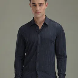 Banana Club Men Classic Slim Fit Opaque Striped Casual Shirt-image-7
