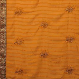 DIVASTRI Woven Design Embroidered Zari Saree With Unstitched Blouse Piece image 3
