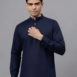 Jatin Creationss Men Mandarin Collar Long Sleeves Kurta-image-24