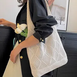 StyleCast x Revolte Bucket Handheld Bag With Cut Work image 5