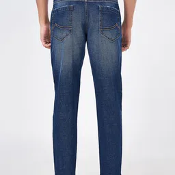 SF JEANS by Pantaloons Men Slim Fit Low Distress Heavy Fade Jeans image 3