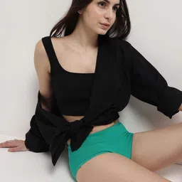 Marks & Spencer Pack Of 3 BoyshortsBriefs T613026KTURQUOISE MIX image 5