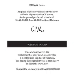 GIVA Set Of 2 925 Sterling Silver Rhodium-Plated Couple Band Rings image 5