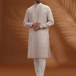 Modi Kurta Men Solid Daily Cotton Straight Kurta image 2