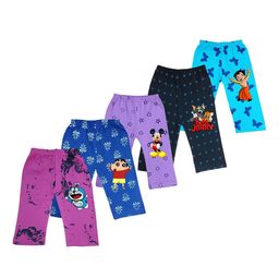 FRENCH KLEIDER Infants Boys Pack Of 5  Cartoon Printed Track Pants-picture-11