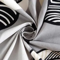 hosta homes Abstract 300 TC Polycotton King Size Flat Bed Sheet With 2 Pillow Covers image 4