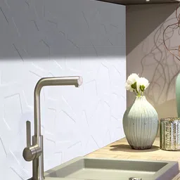Kuber Industries White 6 Pieces Printed Self-Adhesive Brick 3D Wallpaper Sticker-picture-21