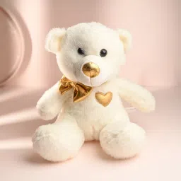 Blueberry Cake N Cuddly White Plush Teddy Combo image 2