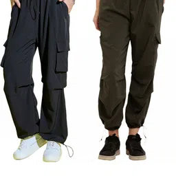 BARMANIC Women High-Rise Cargos Trousers-picture-31