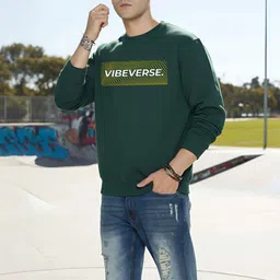 Moda Rapido Mens Printed Round Neck Sweatshirt-image-69