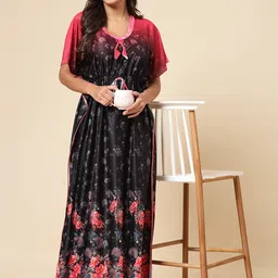 CHUI MUI Women Printed Maxi Kaftan nightdress-picture-26