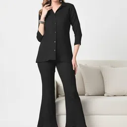 SZN Shirt Collar Shirt With Trousers Co-Ords-picture-38