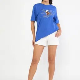 Wear Your Mind Disney Princess Printed Pure Cotton Oversized T-shirt image 5