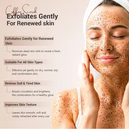 Myshka Coffee Exfoliating Face & Body Scrub Removes Tan & Blackheads - 100 ml image 4