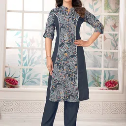 KALINI Women Ethnic Motifs Printed Regular Kurta with Palazzos-picture-28