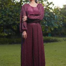 Shades of Sabi Printed Round Neck Top With Palazzo & Shrug Co-Ords-picture-21