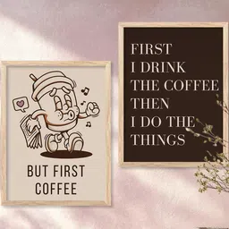 WALLLANE Brown Wood Wall Art image 2