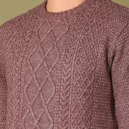 V-Mart Men Self Design Cotton Pullover image 3