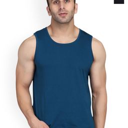 SLOWLORIS Pack Of 2 Bio-Wash Combed Cotton Gym Vests-picture-2
