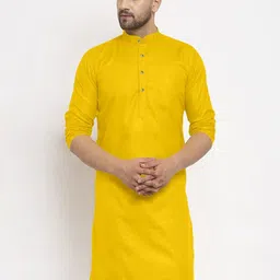 KRUDHA Men Thread Work Kurta image 2