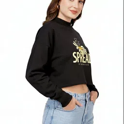 BLUEFICUS Women Printed Sweatshirt image 4