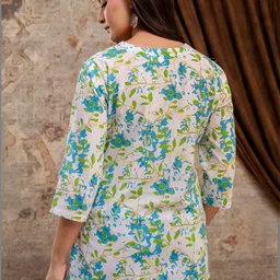 Moda Rapido Floral Print Cotton Top image 4