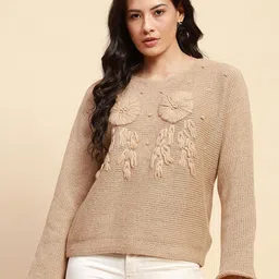 Global Republic Women Cable Knit Pullover-image-86
