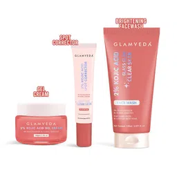 GLAMVEDA Set Of 3 2% Kojic Acid Face Wash- 100 ml- Spot Corrector- 20 g & Gel Cream- 50 g-picture-39