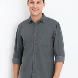 Allen Solly Men Custom Spread Collar Solid Cotton Casual Shirt-picture-42