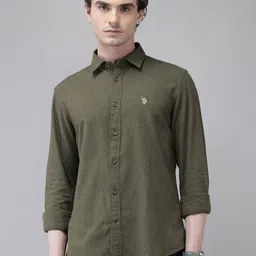 U.S. Polo Assn. Denim Co. Pure Cotton Casual Shirt-picture-34