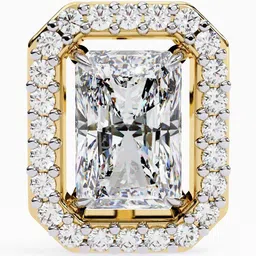 VALANOVA 18Kt Gold Lab Grown Diamond Studded Studs - 2.85 g image 2